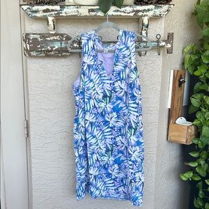 Tommy Bahama Blue and Purple Floral Dress